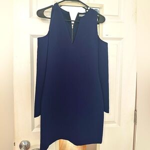 Navy body con cold shoulder dress​​​